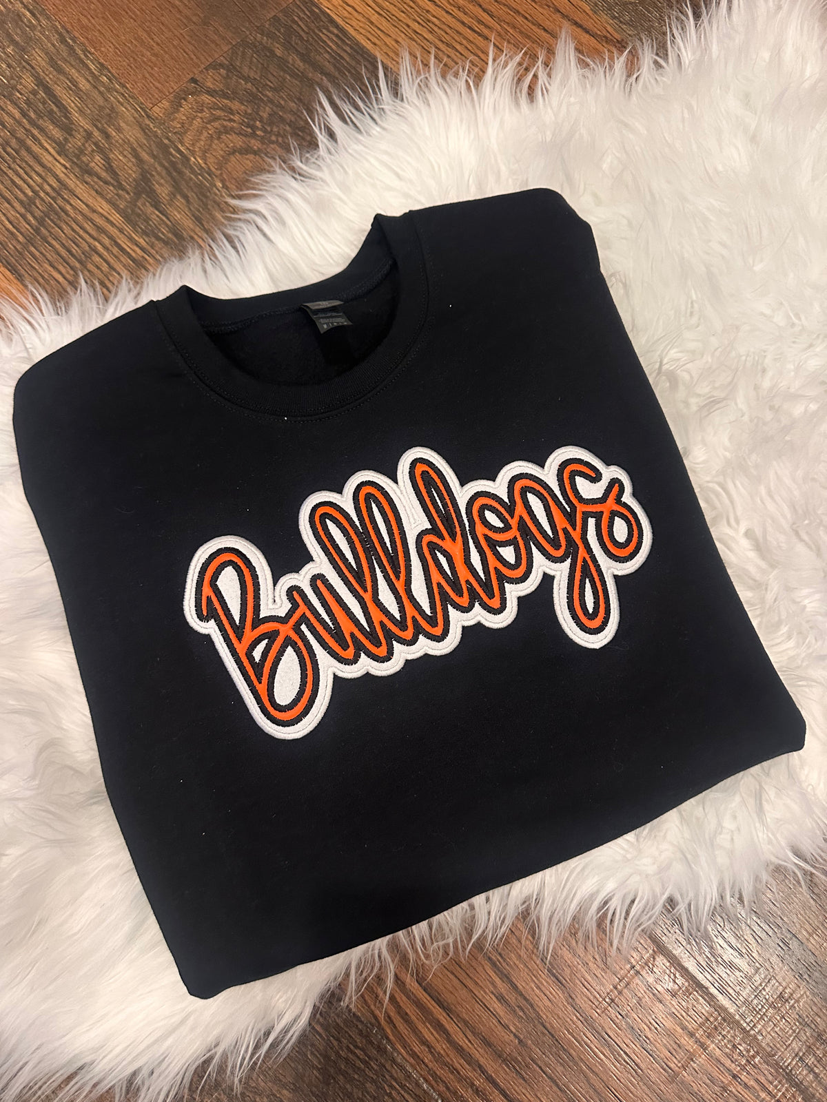 Bulldogs appliqué crew neck