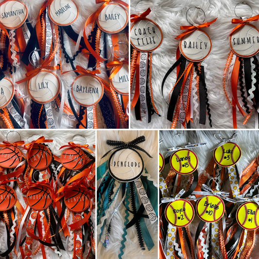 Bag tags- sports tags- personalized